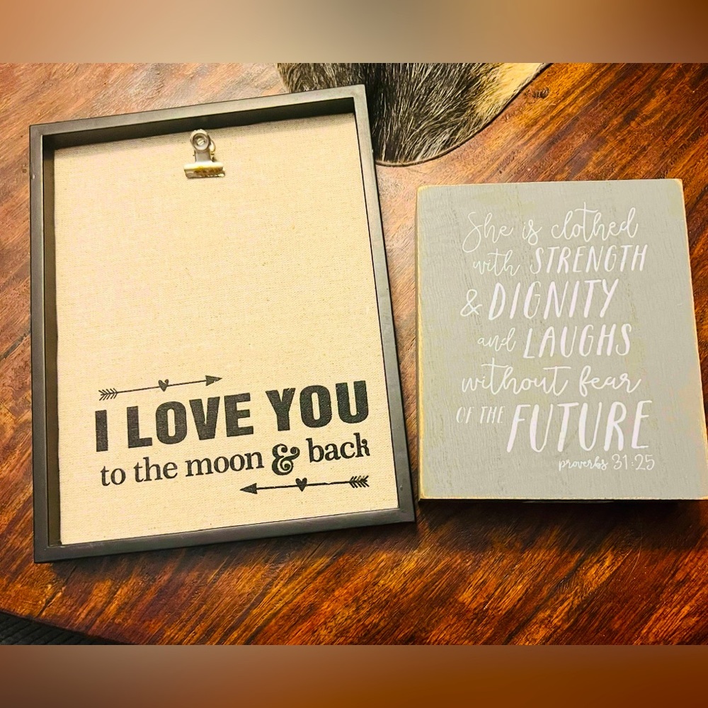 Gray and Black Inspirational Wall Art Set